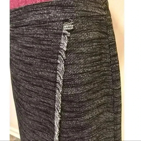 Loft Petites Womens Skirt Size 12P Black Faux Wrap - Picture 7 of 10